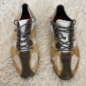 Cole Haan Nike Air Men's Sneakers Brown White‎ Leather Canvas Shoes 10 men